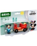 Дървена играчка Brio - Локомотив и фигурка Mickey Mouse - 4t