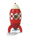 Дървена играчка Janod - Магнитна ракета - 1t