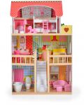 Дървена къща за кукли Moni Toys - Emily, със 17 аксесоара - 2t