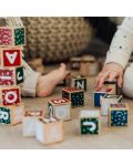 Дървени кубчета Micki Pippi - Букви и цифри - 4t