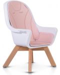 Дървено столче за хранене 2 в 1 Cangaroo - Hygge, розово - 10t