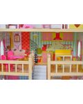 Дървена къща за кукли Moni Toys - Emily, със 17 аксесоара - 9t