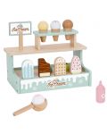 Дървен комплект Tooky Toy - Магазин за сладолед - 2t