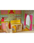 Дървена къща за кукли Moni Toys - Emily, със 17 аксесоара - 6t