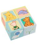 Дървени кубчета Orange Tree Toys - Мечо Пух - 3t