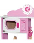 Дървена детска кухня Andreu toys - Rosa, розова - 2t