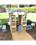 Дървена детска къща Ginger Home - Бяло-синя - 9t