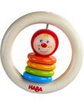 Дървена бебешка играчка Haba - Клоун, пъстра - 1t