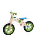 Дървено колело за баланс Woody - С надуваеми гуми - 1t