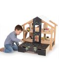 Дървена къща за кукли Bigjigs - Обзаведена, с отворен достъп - 5t