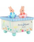 Дървена музикална кутия Orange Tree Toys Peter Rabbit - Синя - 1t