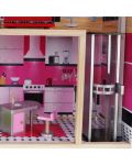 Дървена къща за кукли с обзавеждане Moni Toys - Isabella, 4118 - 2t