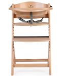Дървен стол за хранене 2в1 Cangaroo - Nuttle, натурален - 2t
