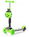 Детски скутер с дръжка Chipolino - Киди Ево, зелени графити - 5t