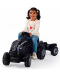 Детски трактор с педали Smoby Farmer XL - С ремарке, черен - 2t