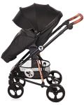 Детска комбинирана количка Lorelli - Crysta 3 в 1, Black Diamond - 6t