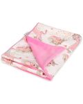 Детско одеяло Baby Matex - Vello, 75 x 100 cm, розово - 1t