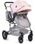 Детска комбинирана количка Moni - Ciara, розова - 1t