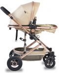 Детска комбинирана количка Moni - Ciara, бежова - 5t