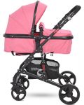 Детска комбинирана количка Lorelli - Alba Classic Set, Candy Pink - 3t