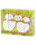 Детски дървени кубчета Goki - Горски животни - 4t