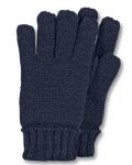 Детски плетени ръкавици Sterntaler - 9-10 години, тъмносини - 1t