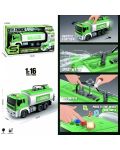 Детска играчка Raya Toys Truck Car - Водоноска, 1:16, със специални ефекти, зелена - 2t