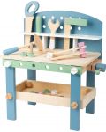Детска дървена работилница Small Foot - С инструменти, 22 части - 1t
