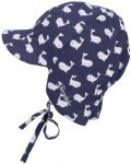 Детска лятна шапка с козирка и UV 50+ защита Sterntaler - С китове, 45 cm, 6-9 месеца - 1t