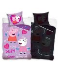 Детски светещ спален комплект Sonne Home - Peppa Pig Love, 2 части - 1t
