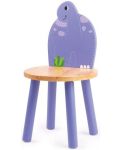 Детско дървено столче Bigjigs - Бронтозавър - 1t