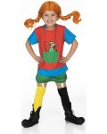 Детски костюм на Пипи Дългото чорапче Pippi, 2-4 години - 2t