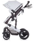 Детска количка с трансформиращ се кош Chipolino Тера - Сиво и бяло - 2t