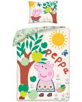 Детски спален комплект Uwear - Peppa Pig Garden - 1t