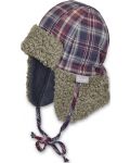 Детска зимна шапка ушанка Sterntaler - На каре, 45 cm, 6-9 месеца - 1t