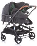 Детска количка за близнаци Chipolino - ДуоСмарт, мента - 6t