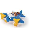 Детска играчка Wow Toys Emergency - Пийт, полицейския самолет - 1t