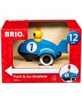 Детска играчка за бутане Brio - Самолет - 1t