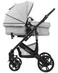 Детска количка 3 в 1 Kikka Boo Beloved - Светлосива, с кош за количка и столче за кола - 7t