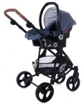 Детска комбинирана количка Lorelli - Crysta 3в1, Denim Blue - 5t