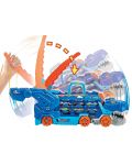 Детска играчка 2 в 1 Hot Wheels City - Автовоз T-Rex, с 2 колички - 5t