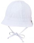 Детска лятна шапка с UV 50+ защита Sterntaler - 43 cm, 5-6 мeсеца, бяла - 1t