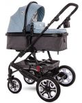 Детска комбинирана количка 3в1 Lorelli - Lora Set, синя - 3t