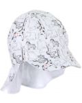 Детска шапка с платка с UV 50+ защита Sterntaler - С животни, 41 cm, 4-5 месеца - 4t