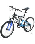 Детски велосипед TEC - Crazy 20", 7 скорости, черно-син - 2t