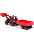 Детска играчка Polesie - Трактор с лопата и ремарке - 4t
