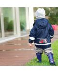 Детски гащеризон за дъжд, студ и вятър Sterntaler - Ватиран, 86 cm, 12-18 месеца, сив - 5t
