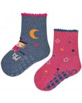 Детски чорапи с бутончета Sterntaler - За момиче 2 чифта, 17/18, 6-12 месеца - 2t