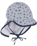 Детска шапка с платка с UV 50+ защита Sterntaler - Със  звездички, 53 cm, 2-4 години - 2t