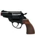Детски револвер Villa Giocattoli Falcon Black - С капси, 12 изстрела - 1t